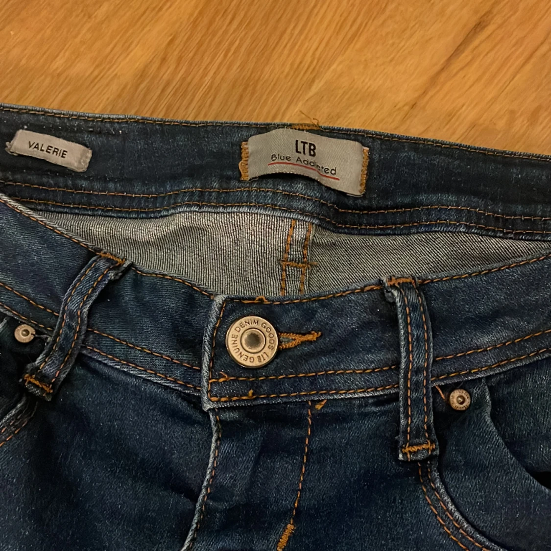 Säljer dessa Blåa LTB jeans då de är lite för stora på mig🥺💕 - 90