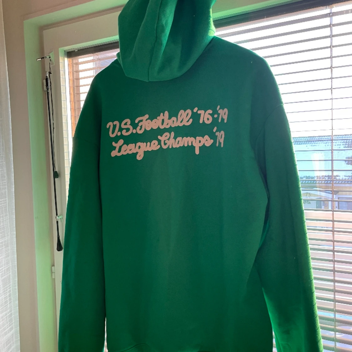 Grön Retro baseball Hoodie  - 90