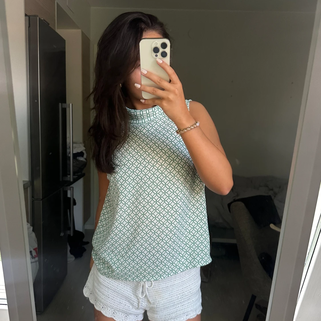 kortärmad blus - 90