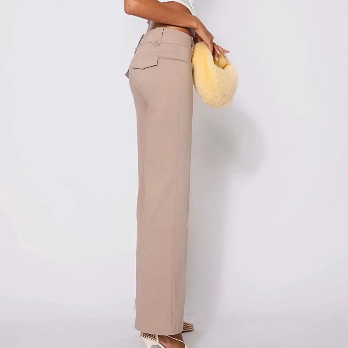 Beige kostymbyxor  - 90