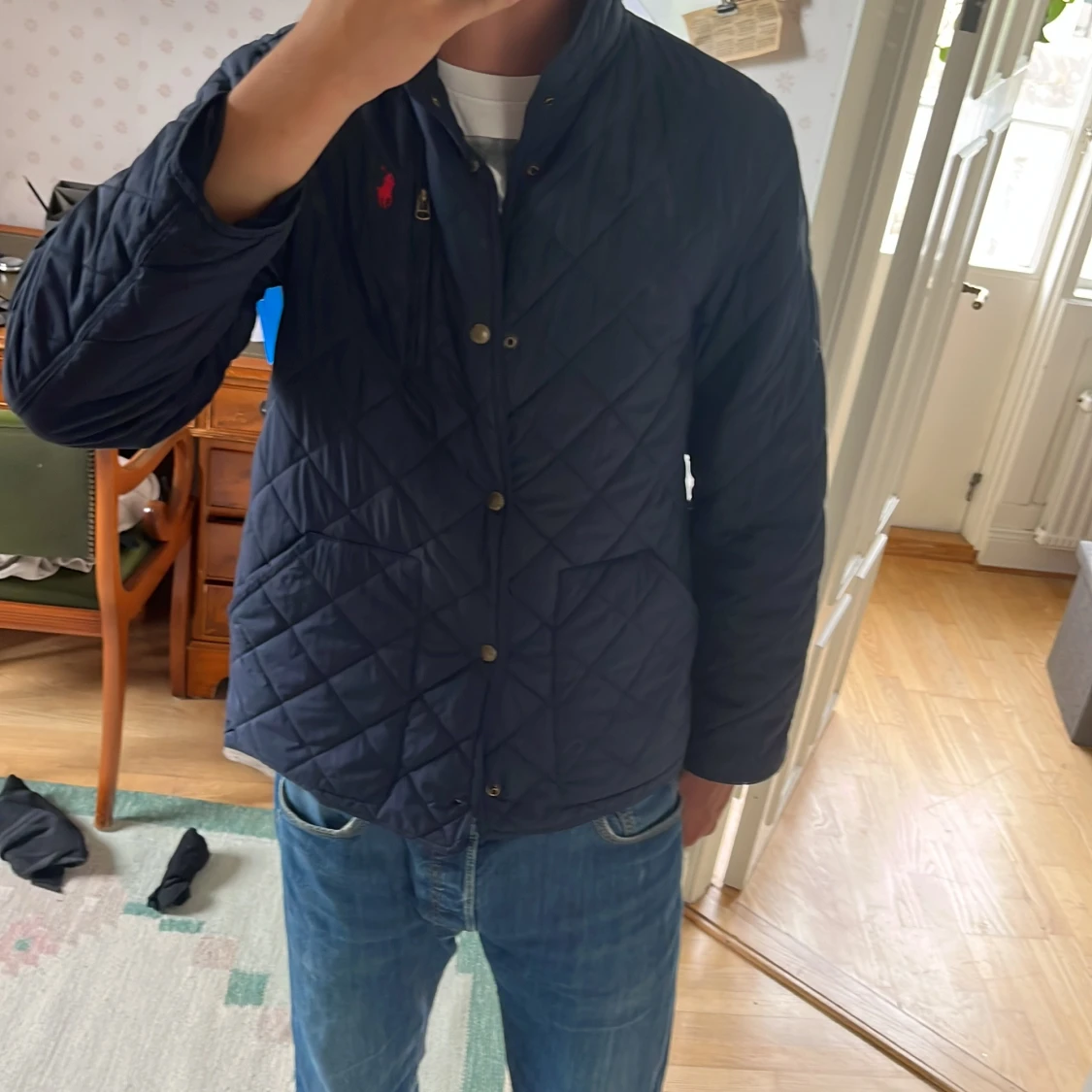 Mörkblå quiltad jacka Polo Ralph Lauren - 2