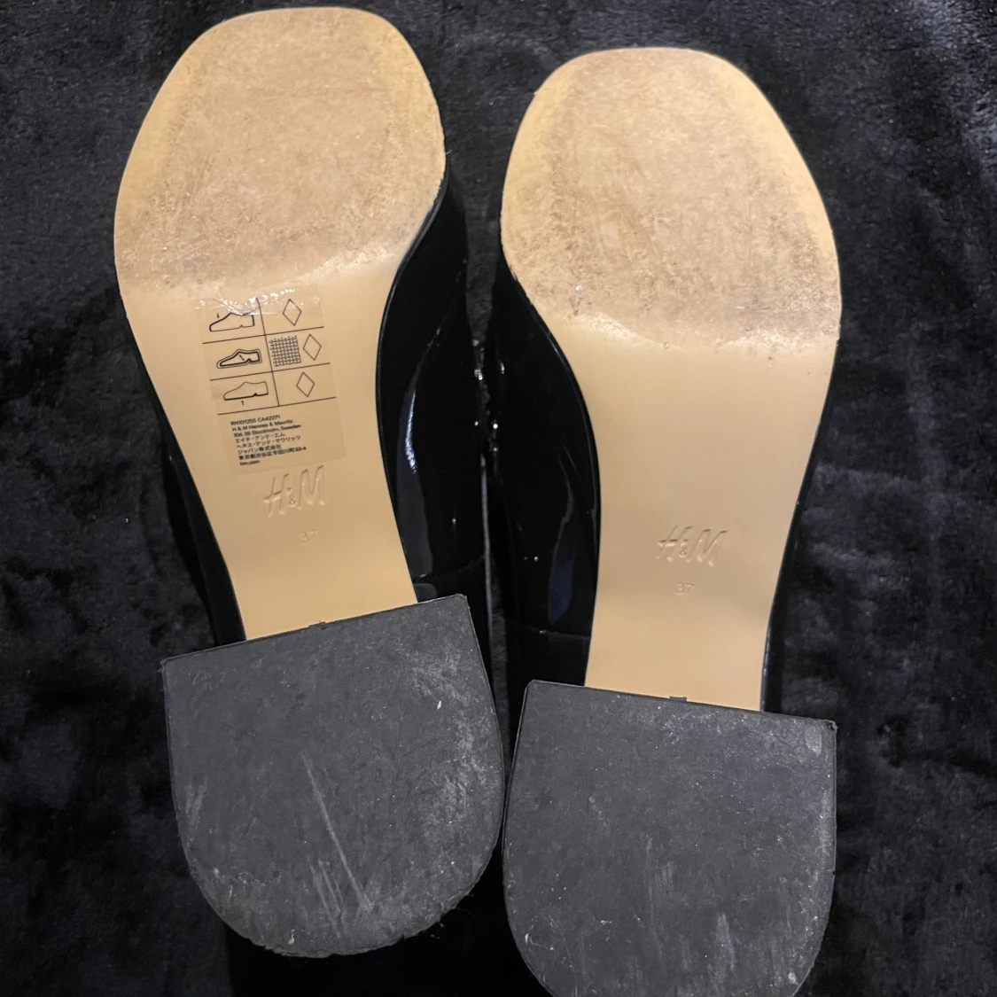 Svarta platåloafers med klack från H&M - 3