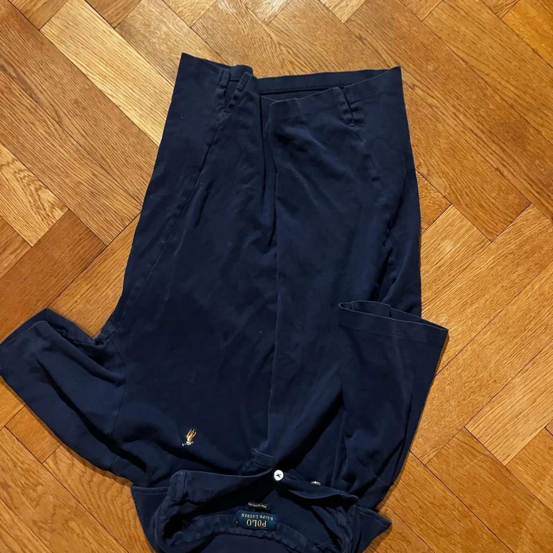 Mörkblå pikétröja från Polo Ralph Lauren