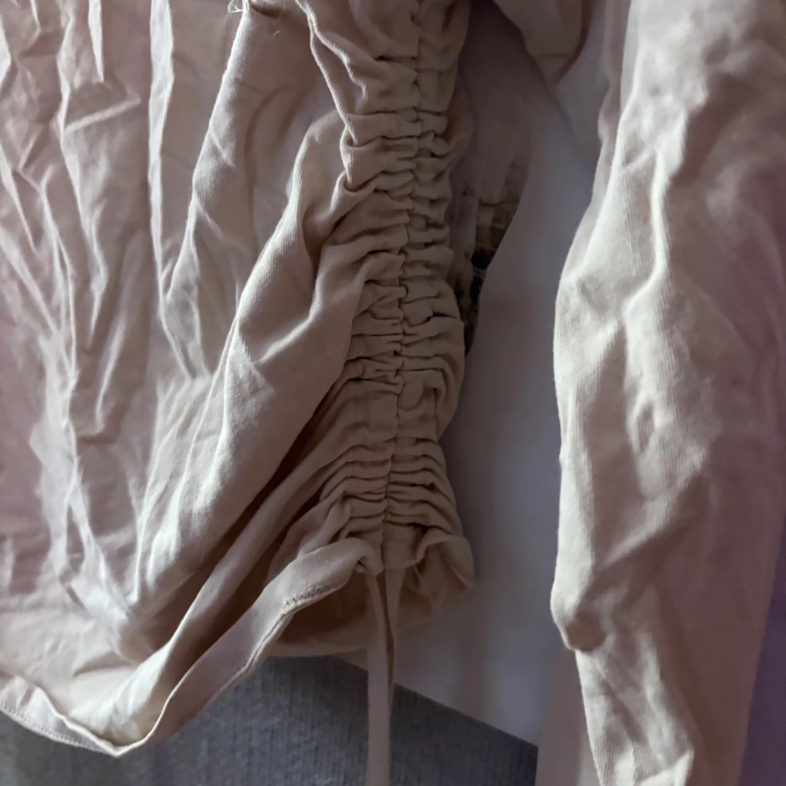 Beige långärmad topp från Pieces - 3