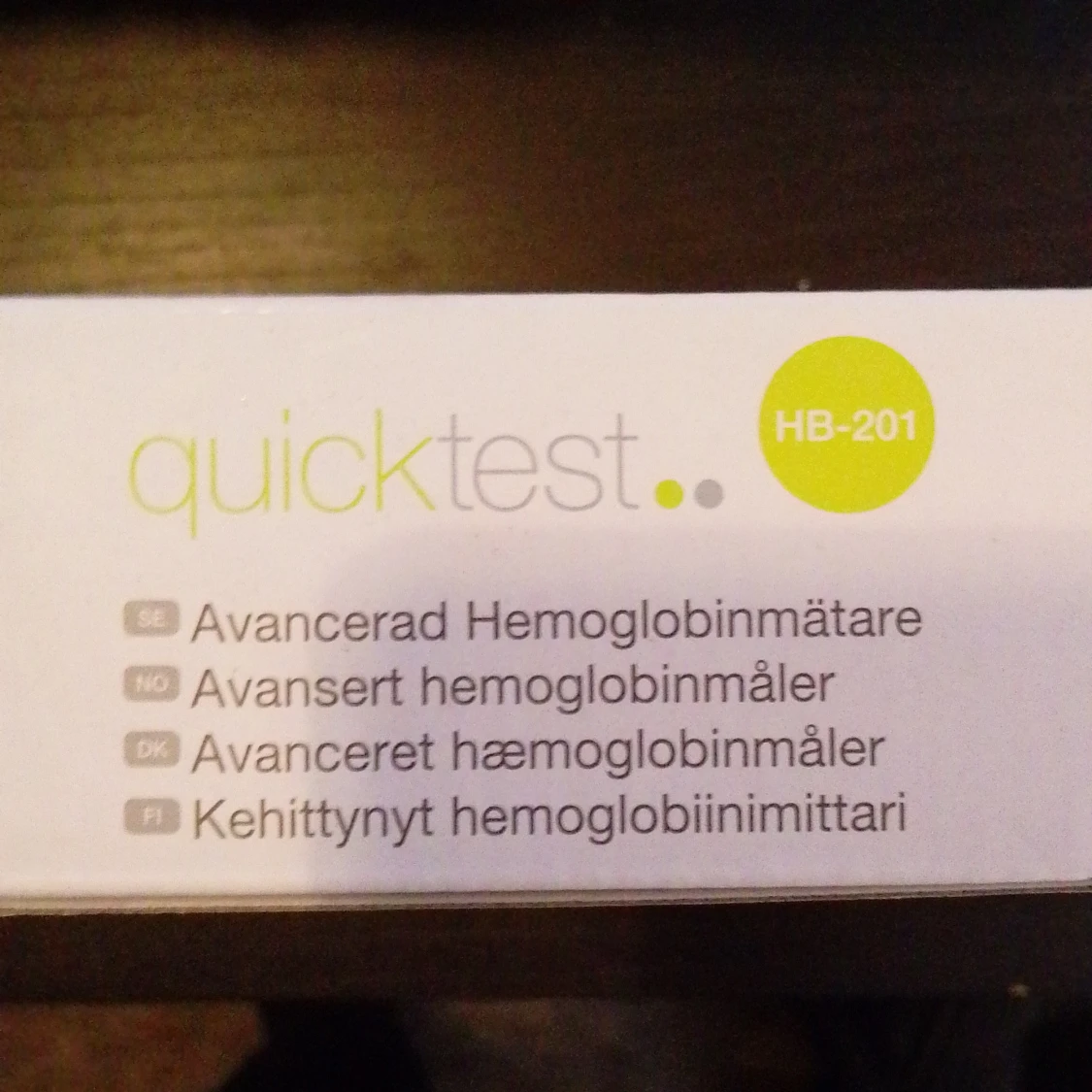 Quicktest HB-201 Avancerad Hemoglobinmätare
