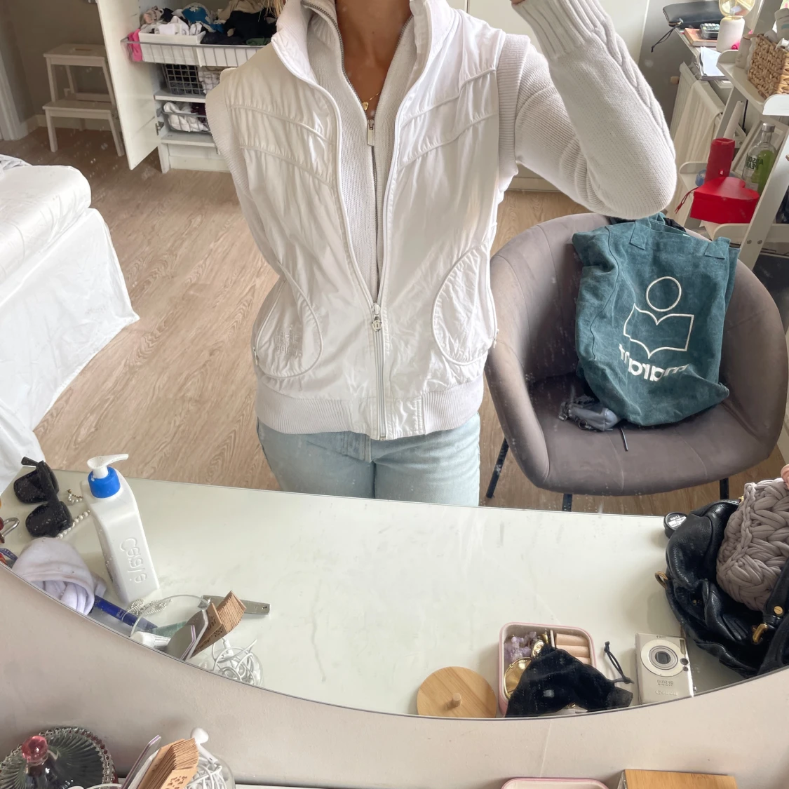 Vit väst från Diesel med dragkedja