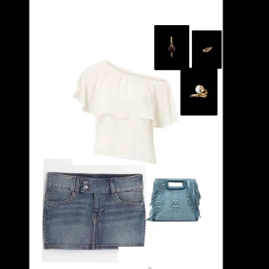 Jeanskjol från Garcia Jeans - Snygg jeanskjol från Garcia Jeans med nitar och slitna detaljer. Första bilden är en snygg outfit som denna kjol passar perfekt till. Den är perfekt nu inför sommaren och en förhoppningsvis varm vår🌸☀️🥵💕🥰.(den är blåare i verkligheten och pris kan diskuteras💞💞)