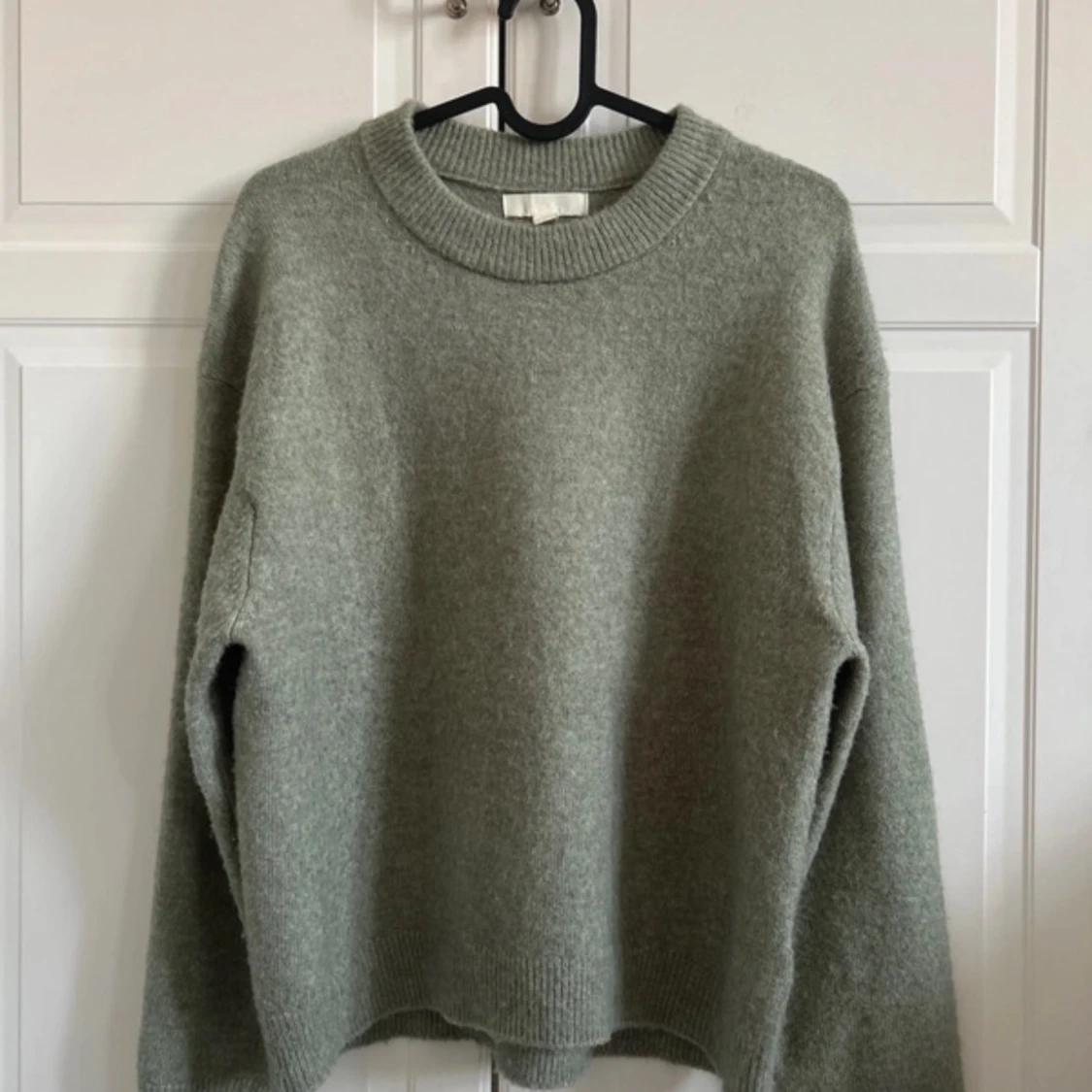 Grön stickad tröja