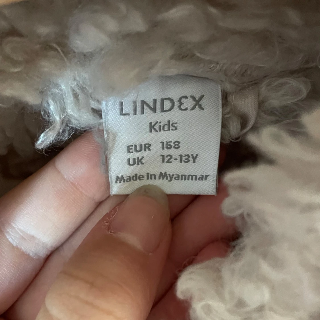 Beige teddyjacka från Lindex - 2