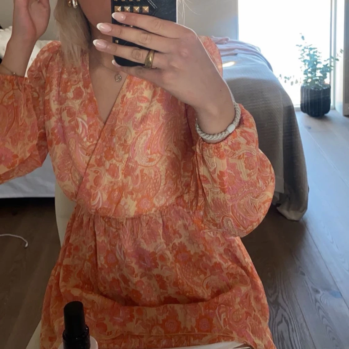 Orange klänning  - 2