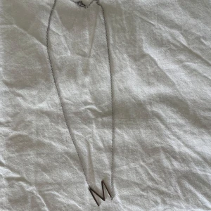 Bokstavshalsband - Säljer ett silver bokstavshalsband med M. Halsbandet är ifrån Shein och är bara använd två gånger💗
