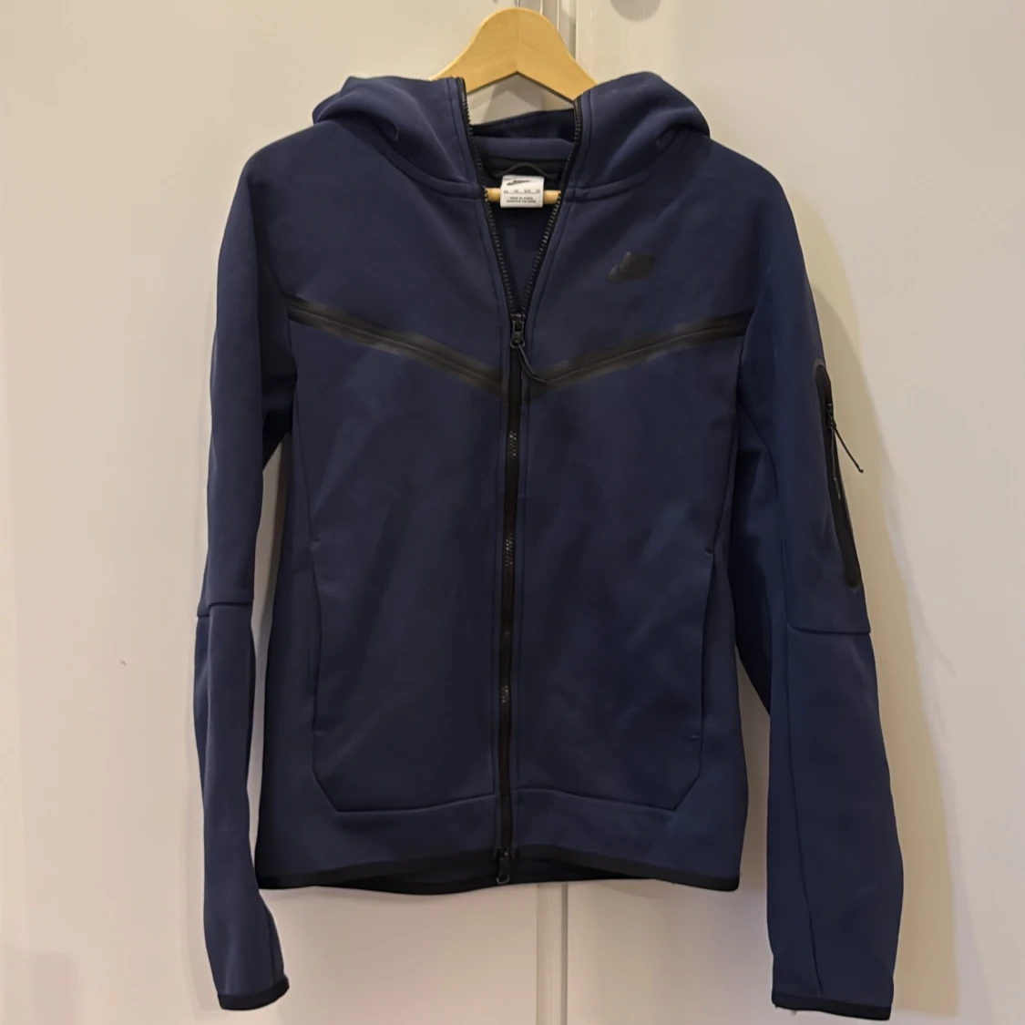 Blå hoodiejacka från Nike