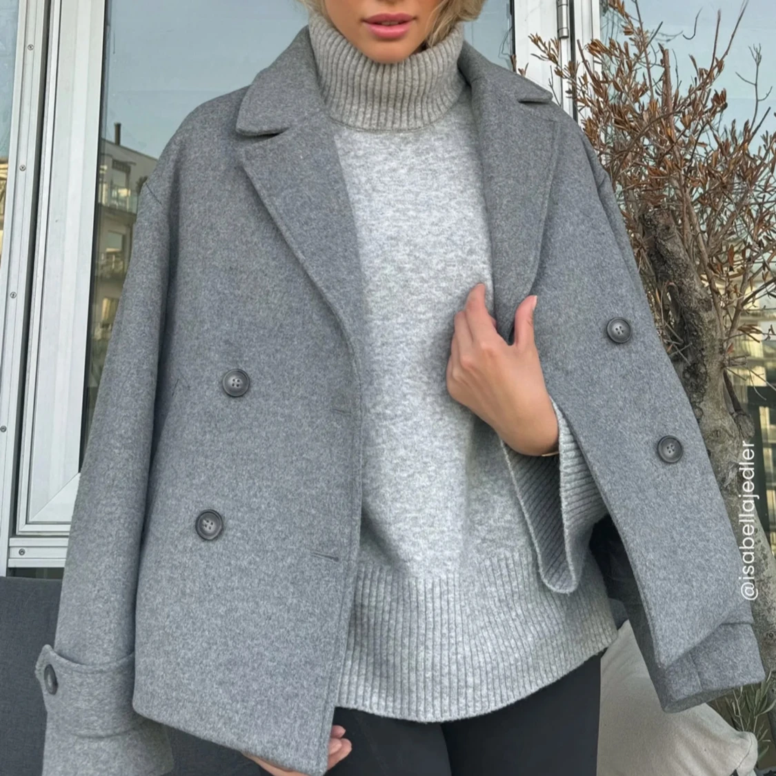 Grå skepparkavaj från Bubbleroom