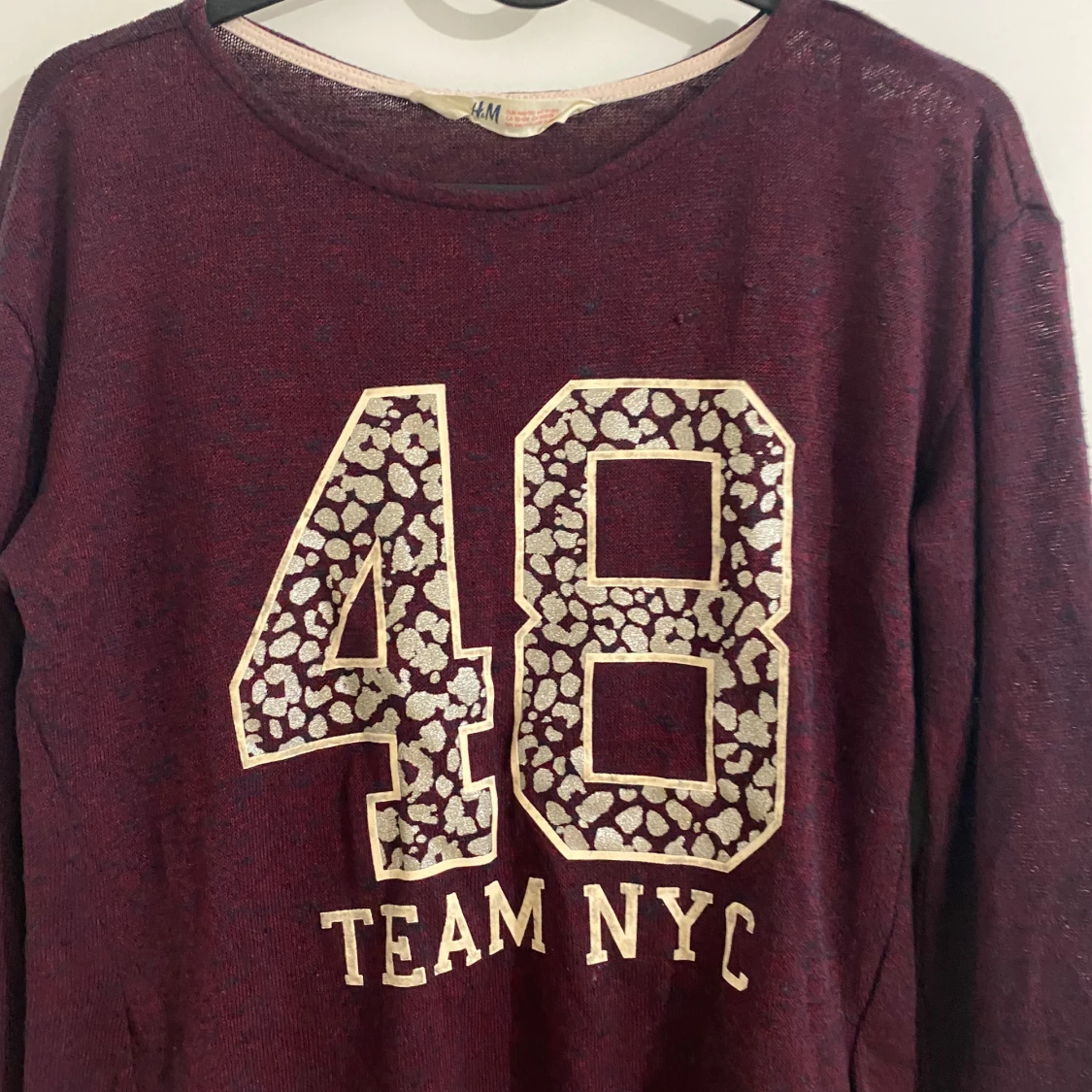 Vinröd tröja H&M  - 2