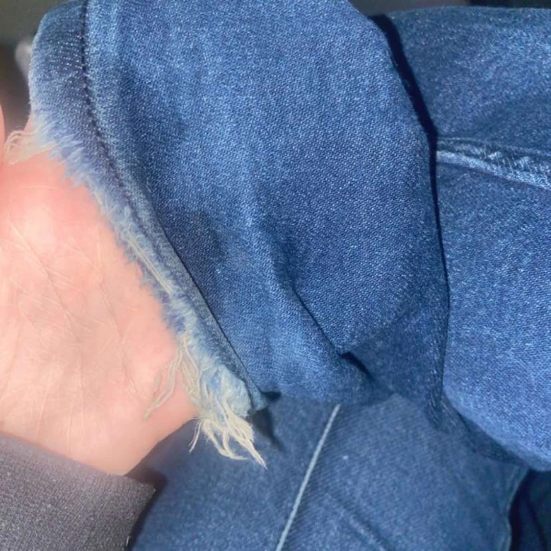 Mörkblå bootcut jeans - 3