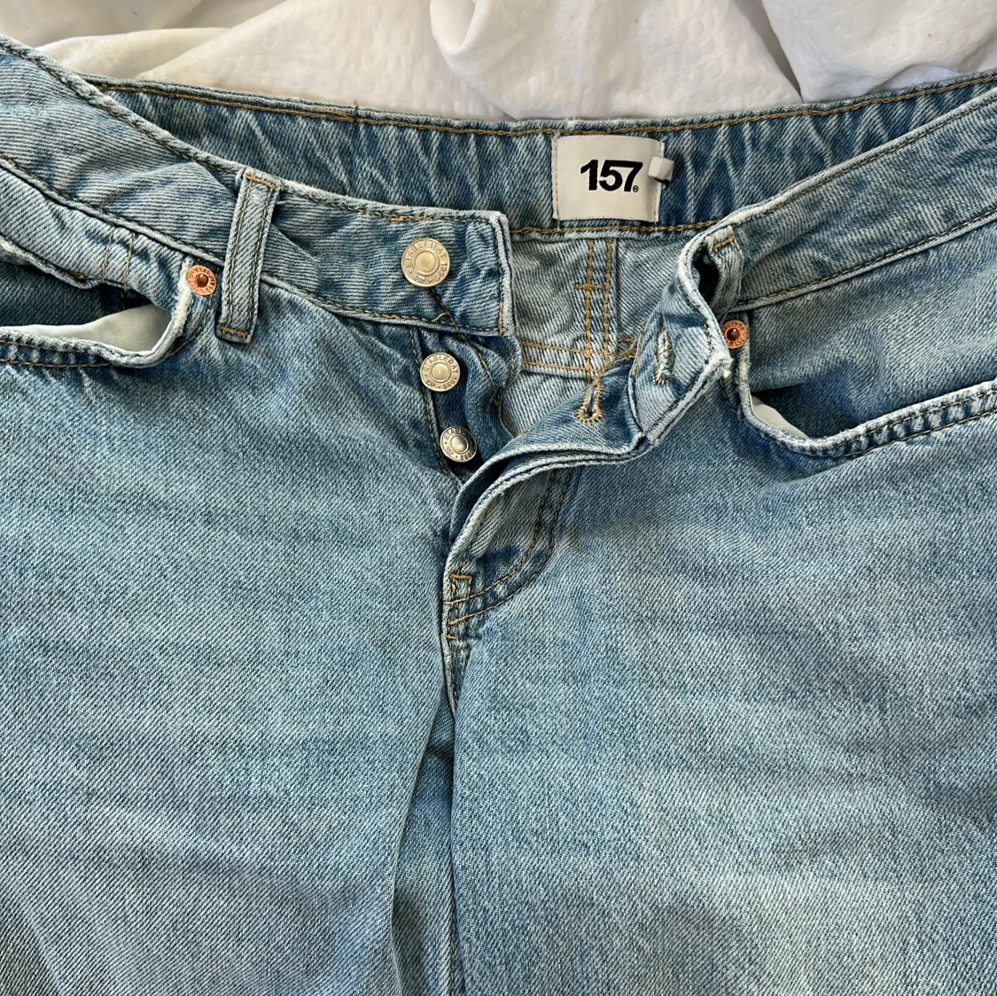 Ljusblå jeans Lager 157 i straight fit XS - 2