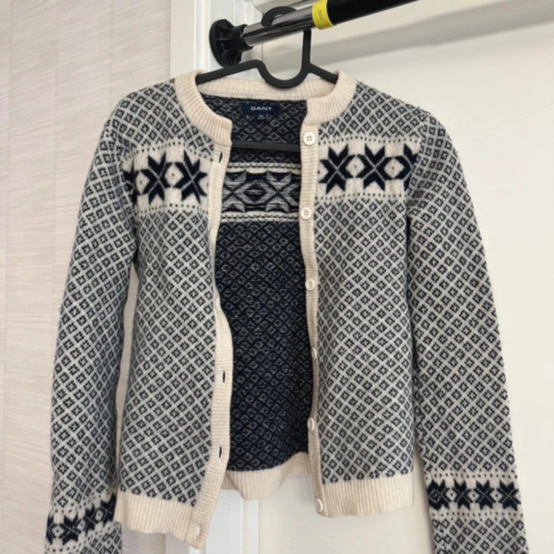 Mönstrad ullkofta från Gant