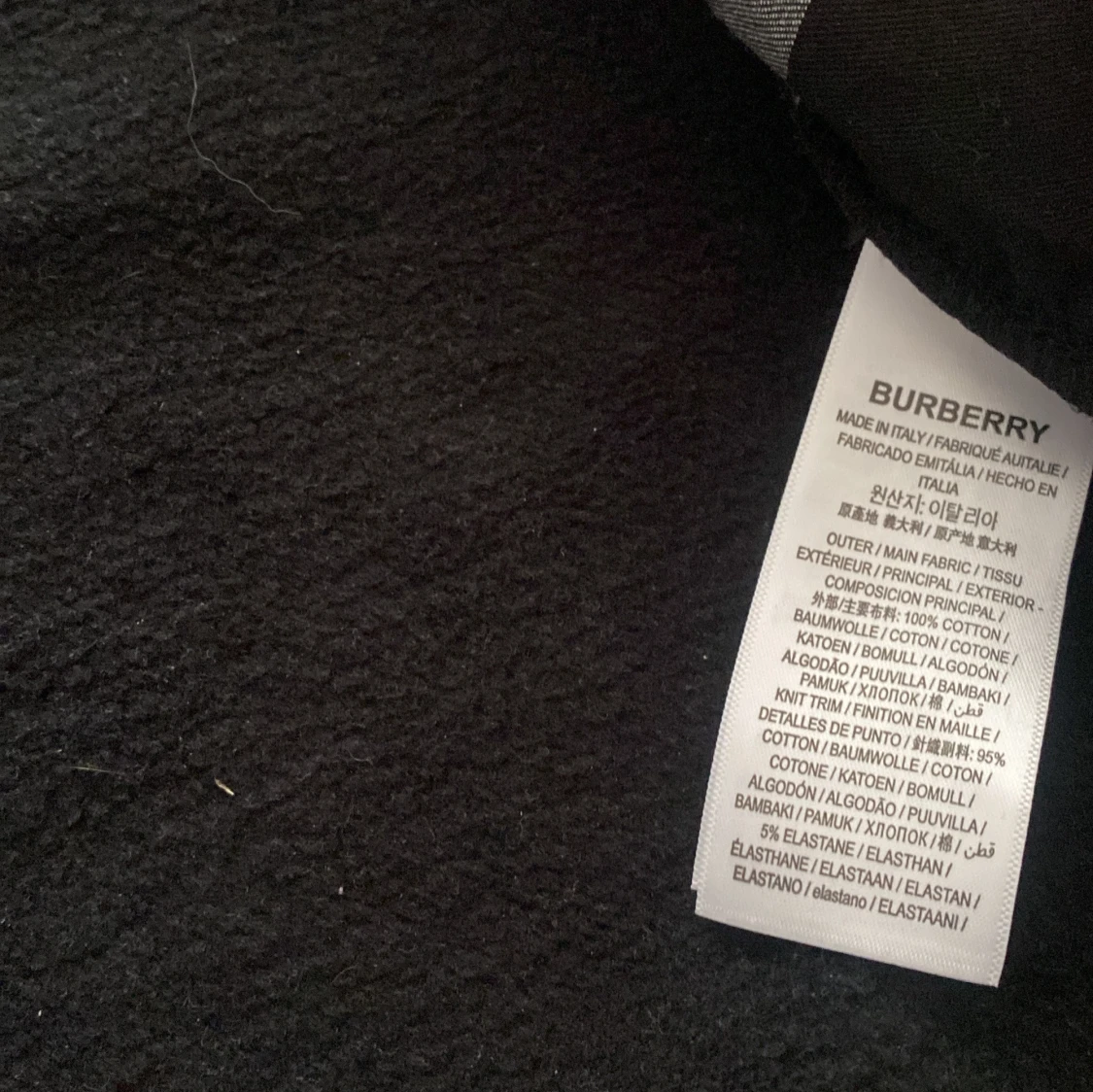 Svart hoodie från Burberry med dragkedja - 3