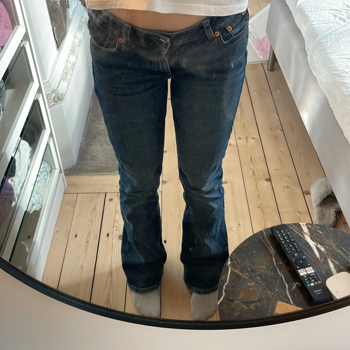 Lågmidjade bootcut jeans