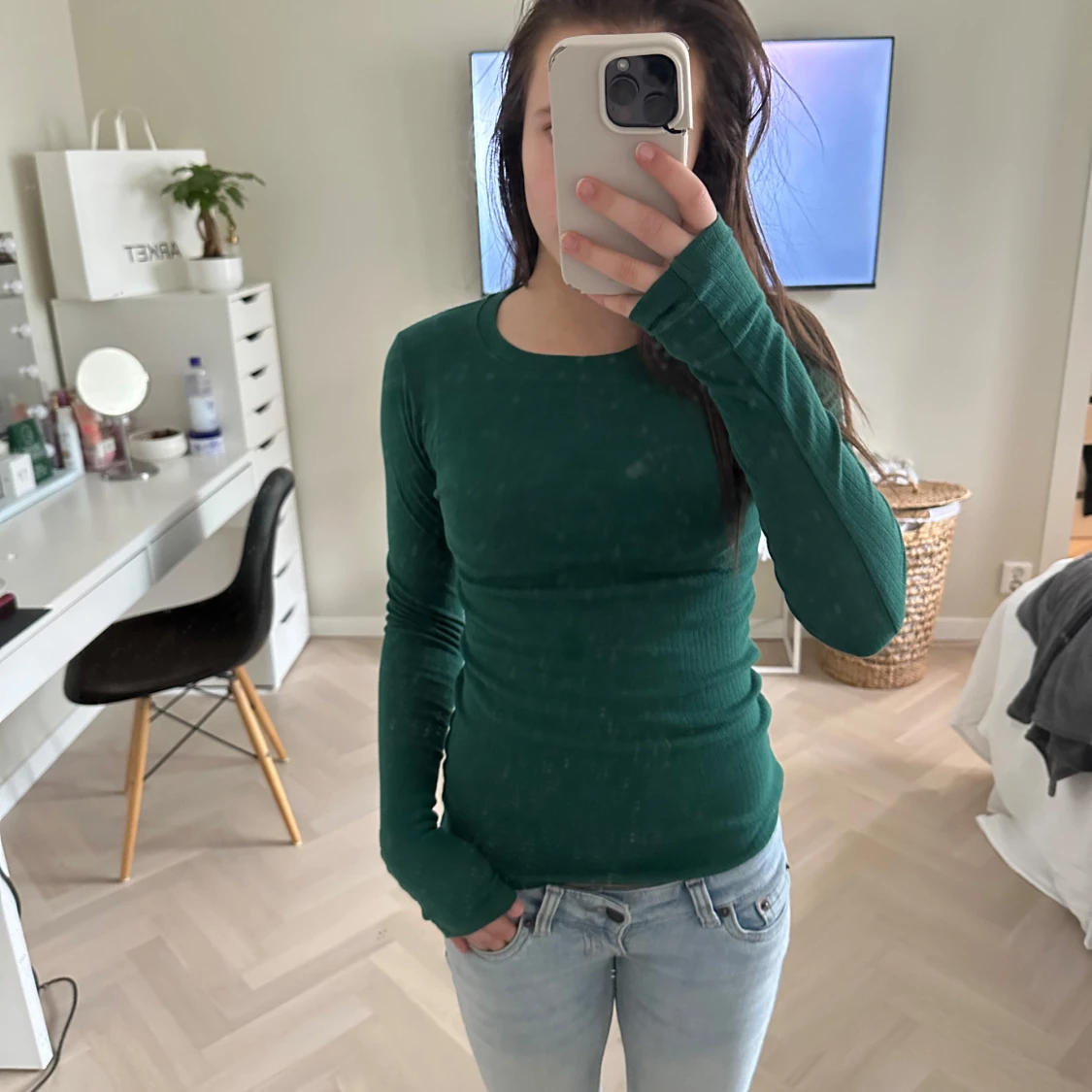 Grön långärmad topp - 1