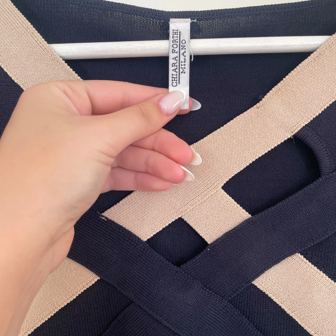 Svart och beige klänning från Chiara Forti Milano - 1