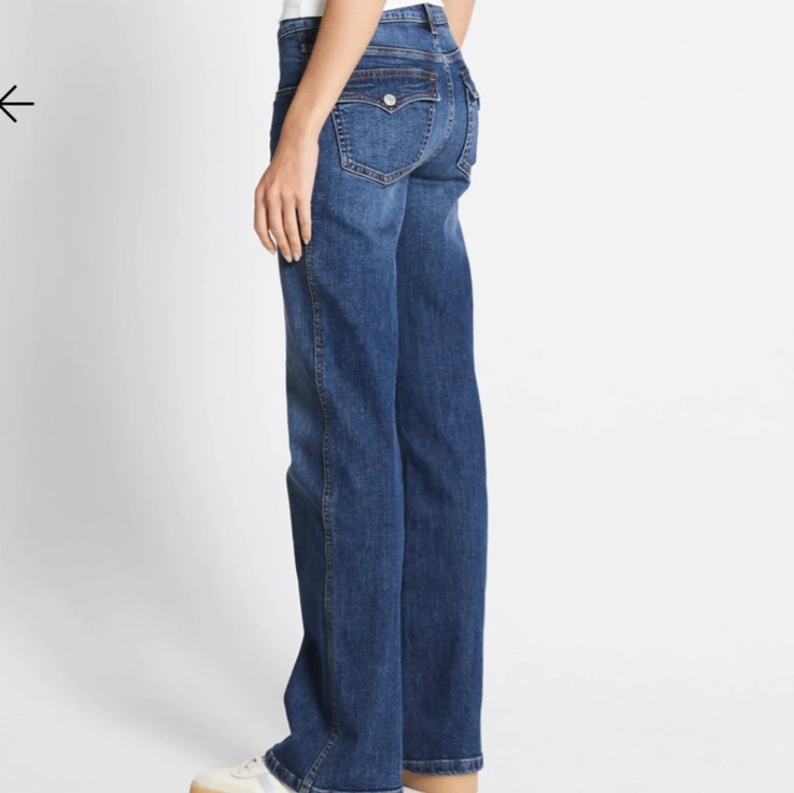 Blå bootcut jeans - 1