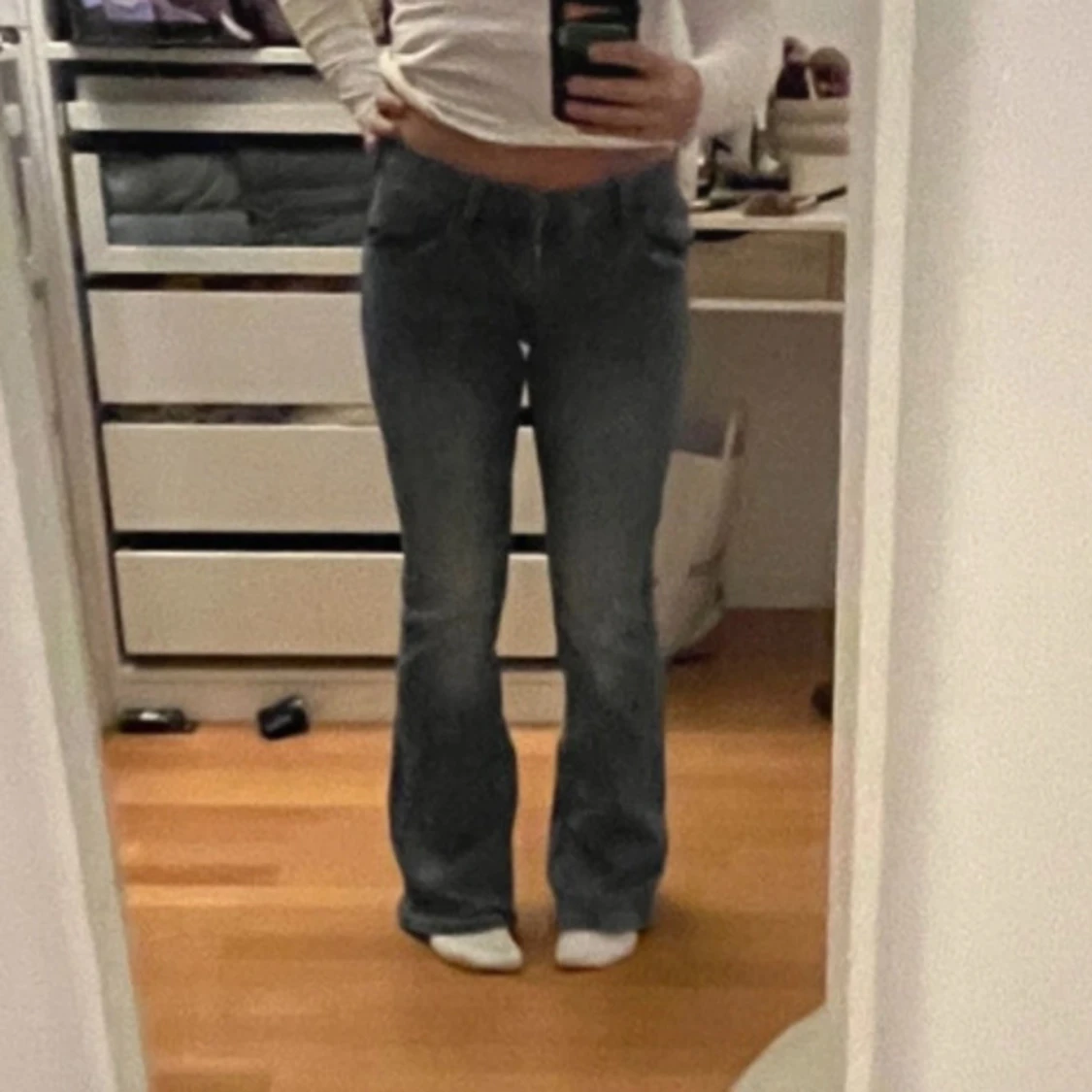 Blåa brandy jeans