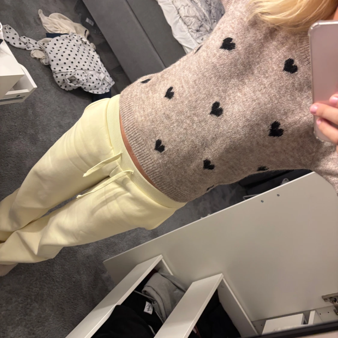 kortärmad stickad tröja