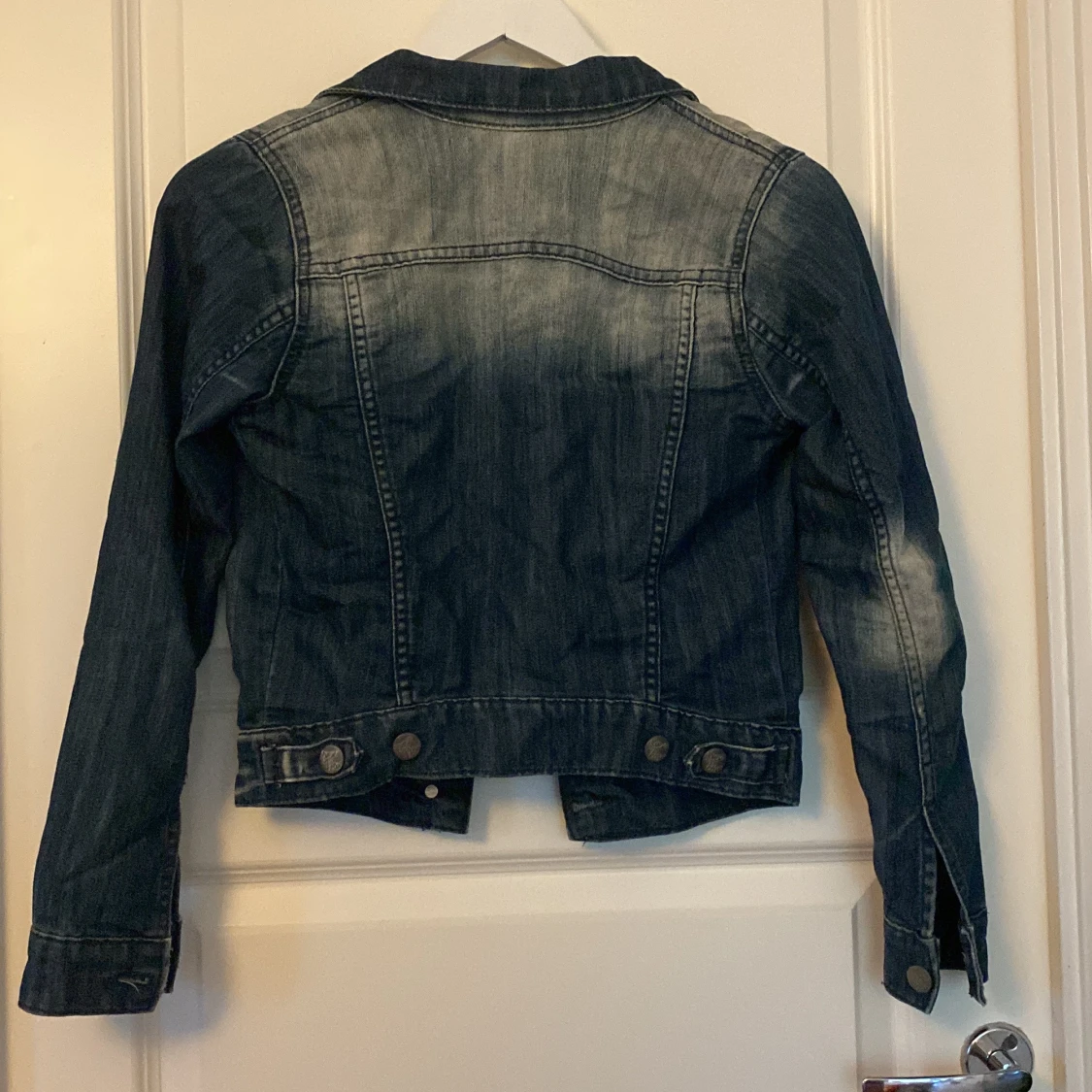 Mörkblå jeansjacka i XS - 1