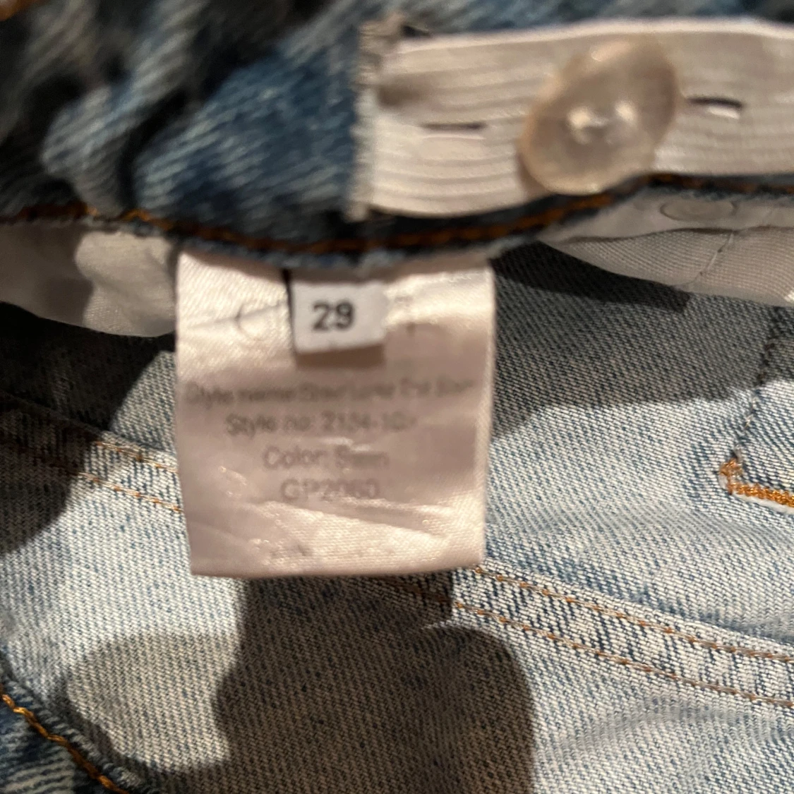 Ljusblå raka jeans i storlek 29 grunt - 2