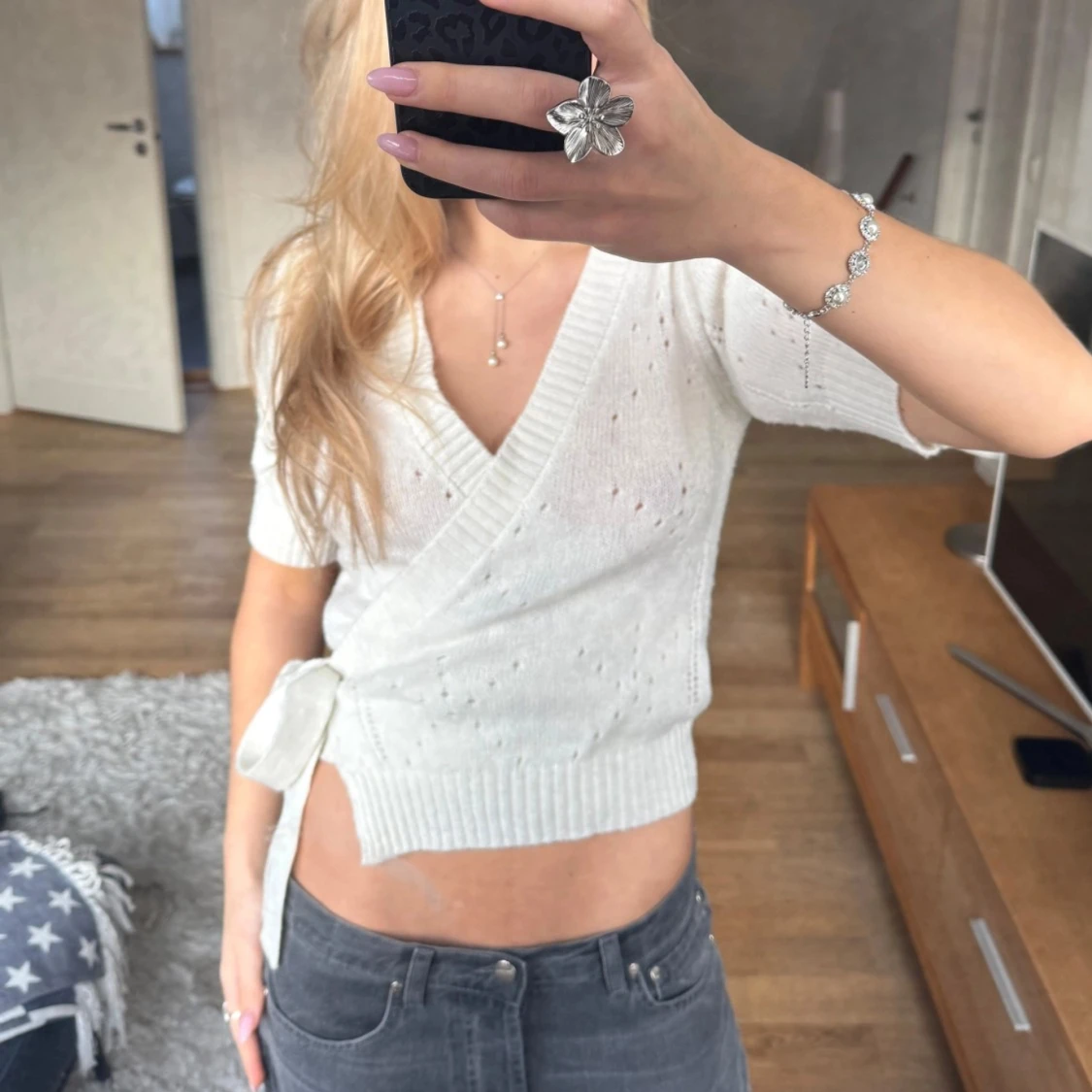 Vit omlottopp från NA-KD - 90