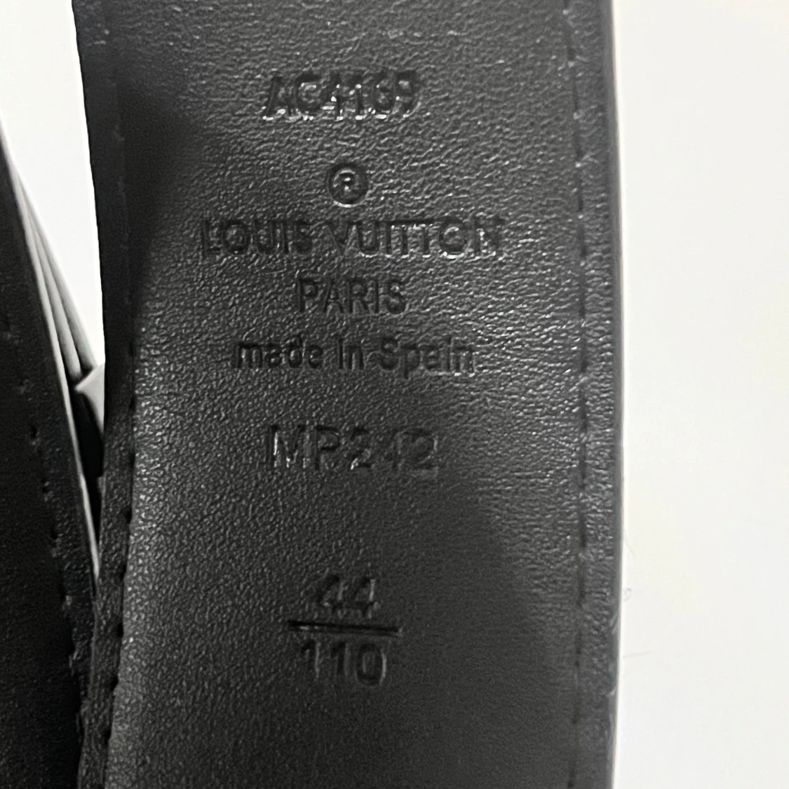 Svart läder bälte  - 3