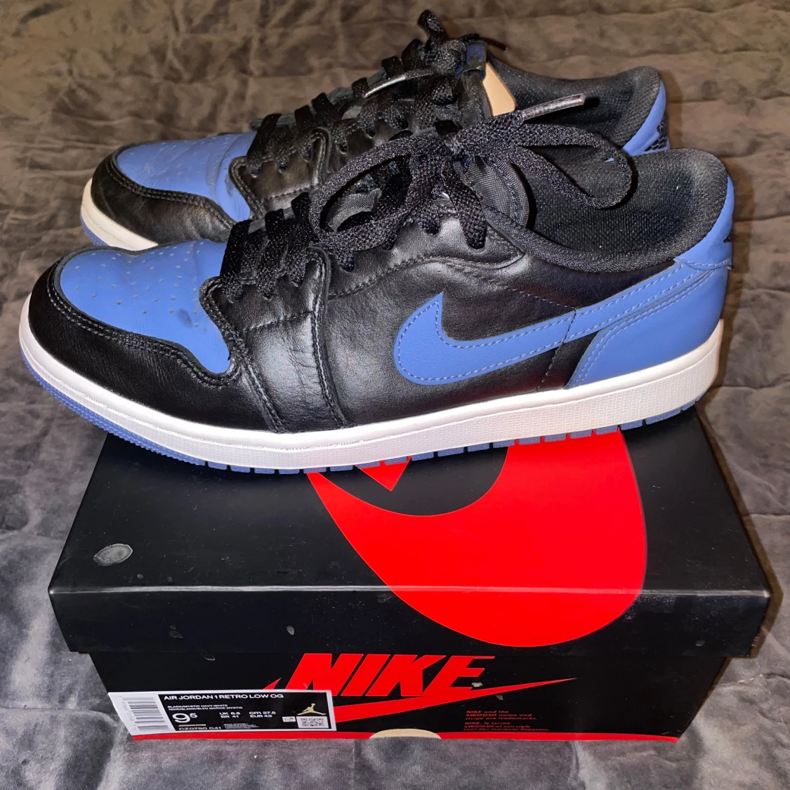 Nike Air Jordan 1 Low OG svart/blå
