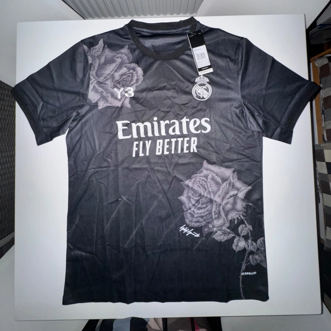 Real Madrid x Y-3 svart fotbollströja
