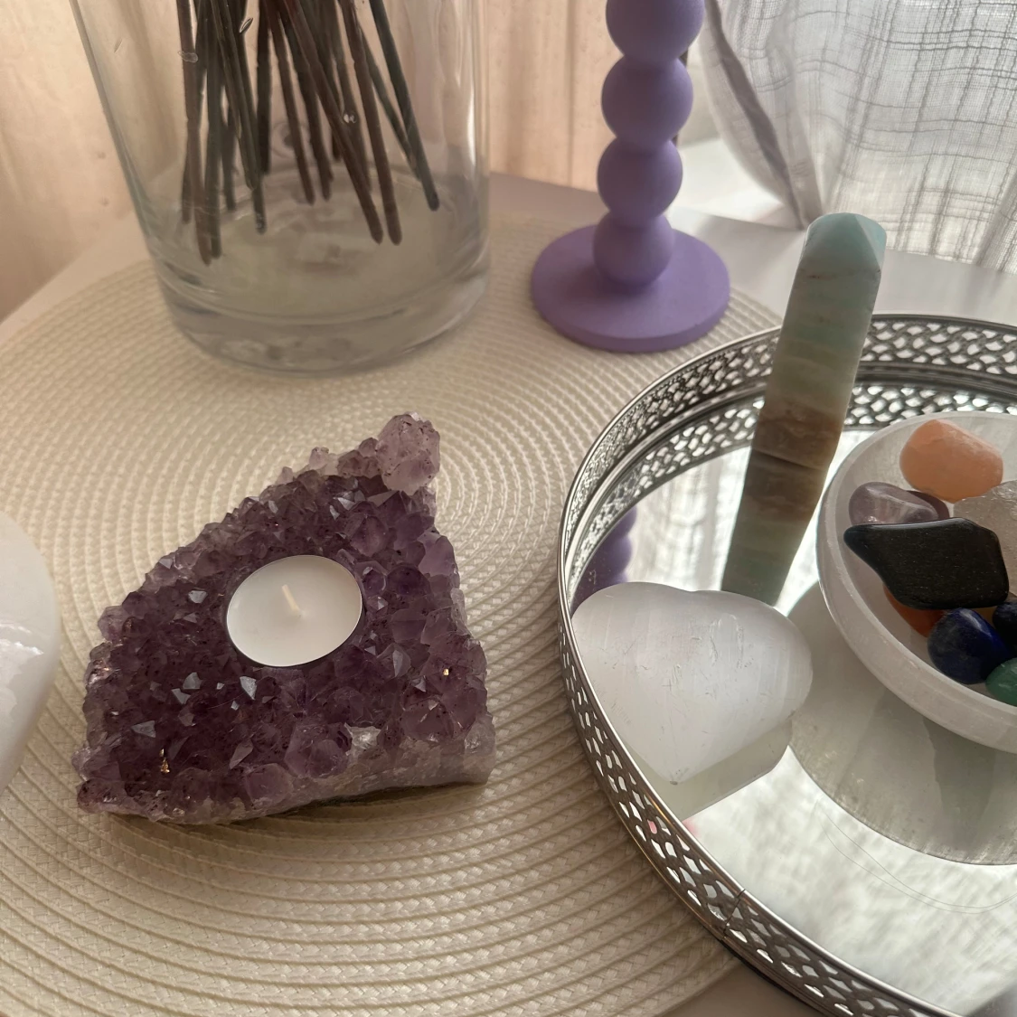 Samling av kristaller och stenar - 2