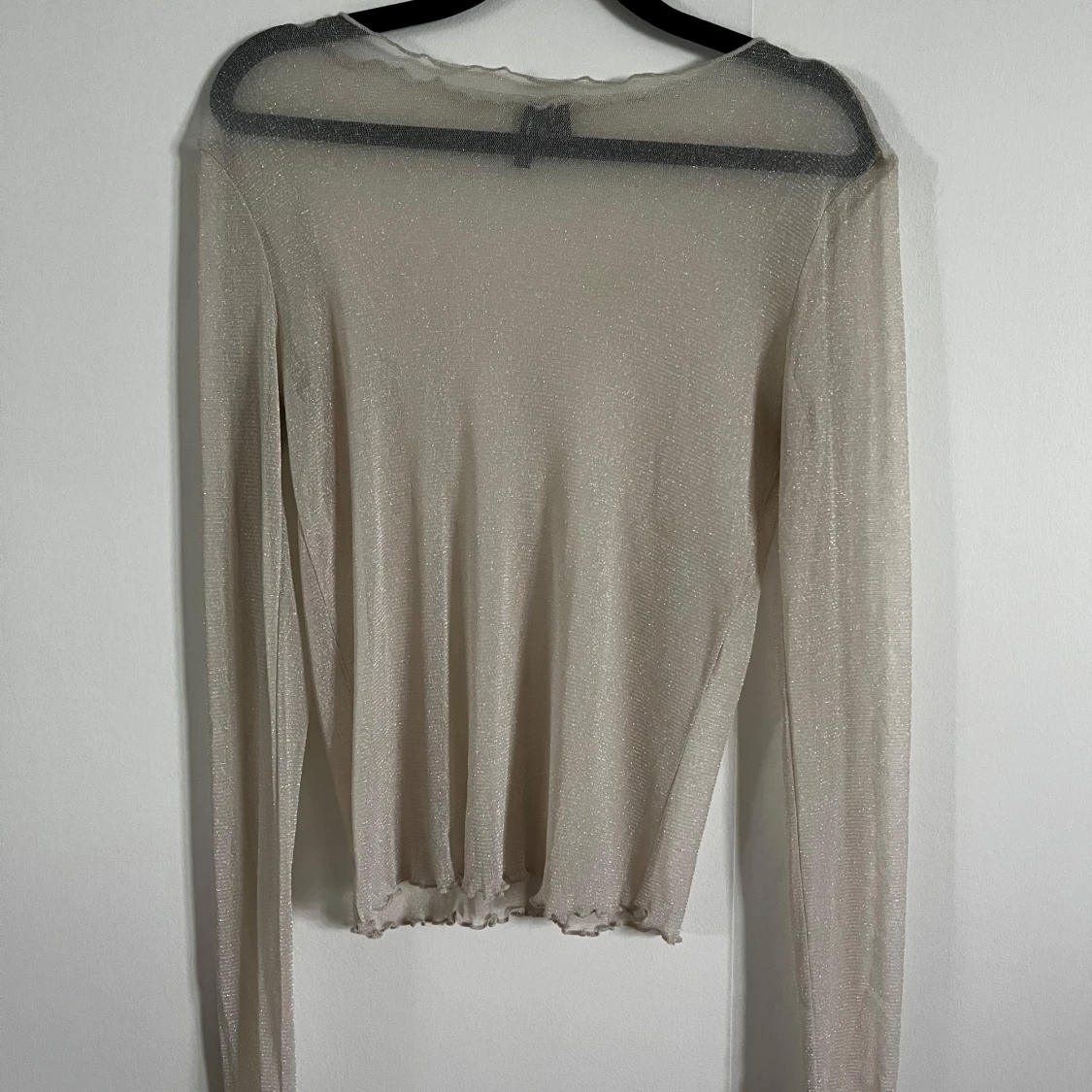 Glittrig transparent tröja - 1