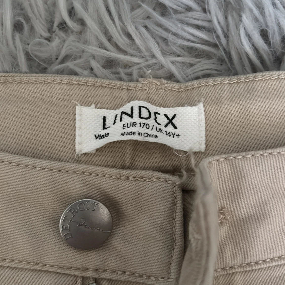 Beiga wide byxor från Lindex - 2