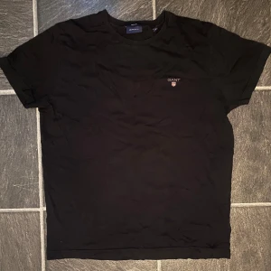 Svart t-shirt från GANT - En stilren svart t-shirt från GANT i storlek M.