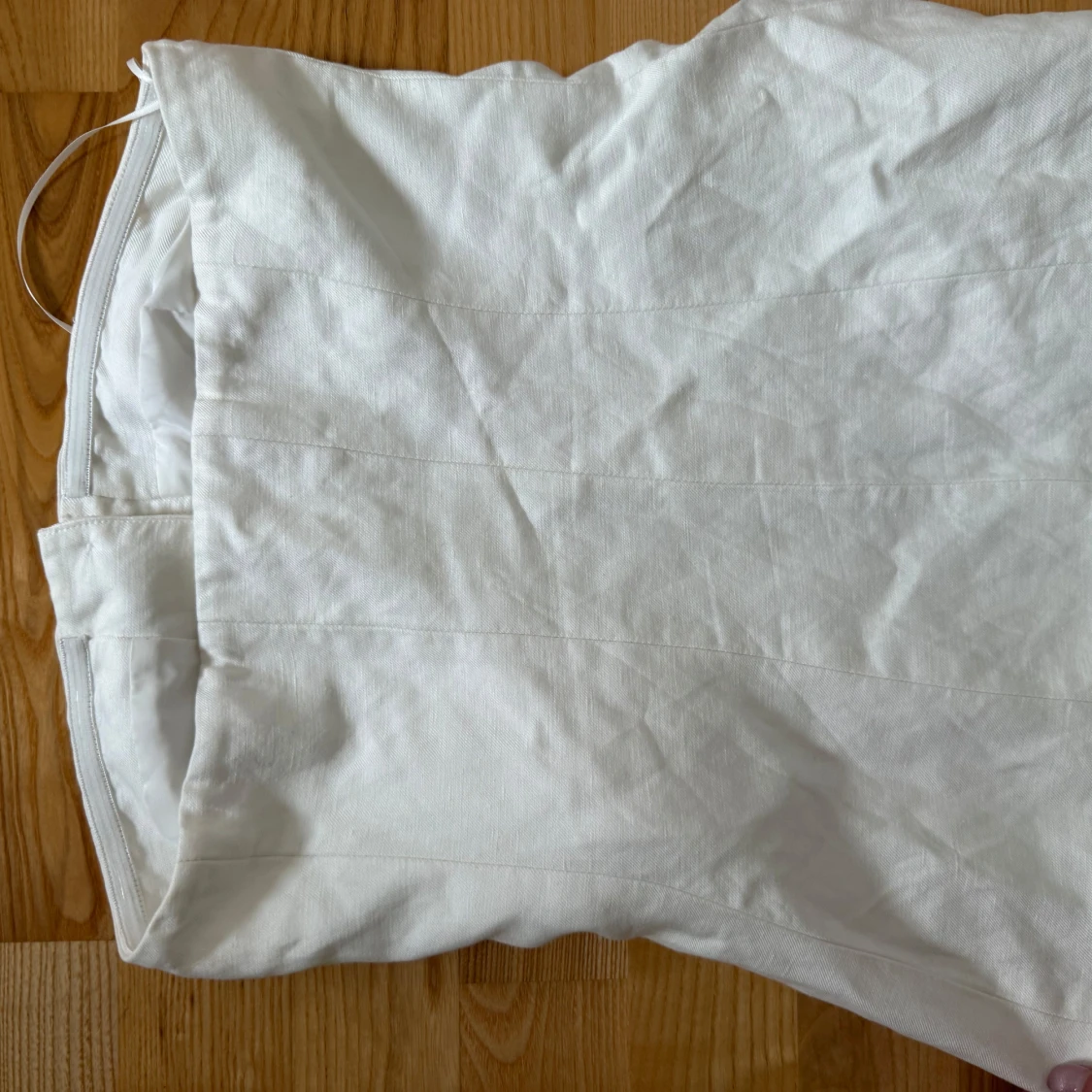 Vit tubtopp från H&M i linnemix - 2