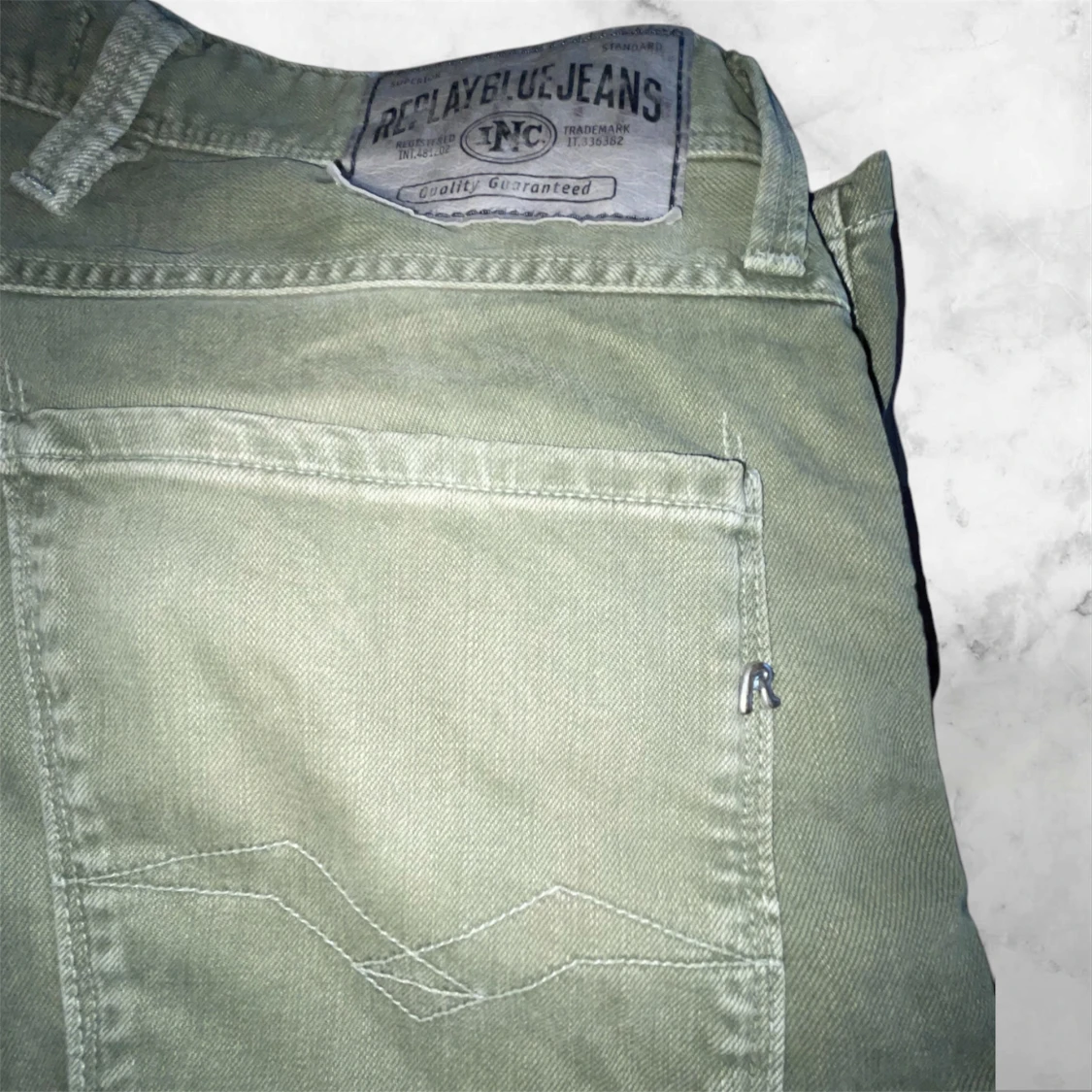 Replay Anbass gröna jeans - 2