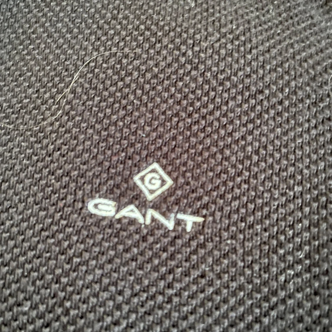 Svart stickad halvzip-tröja från GANT - 2