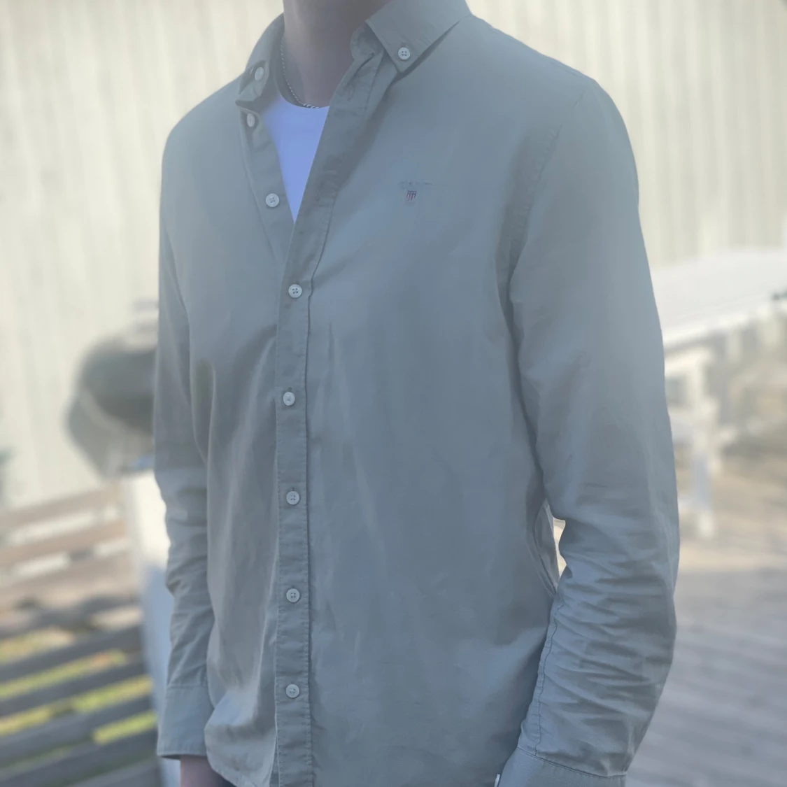 Linne skjorta gant  - 1