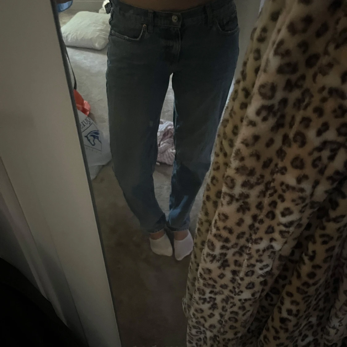 Lågmidjade raka jeans - 2