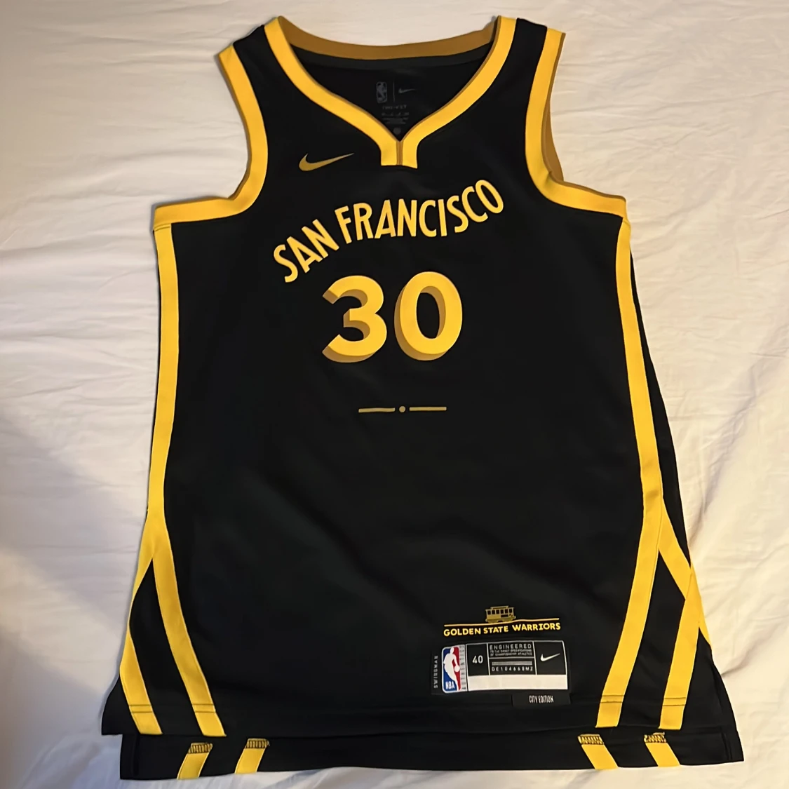 Golden State Warriors baskettröja San Francisco #30 Curry