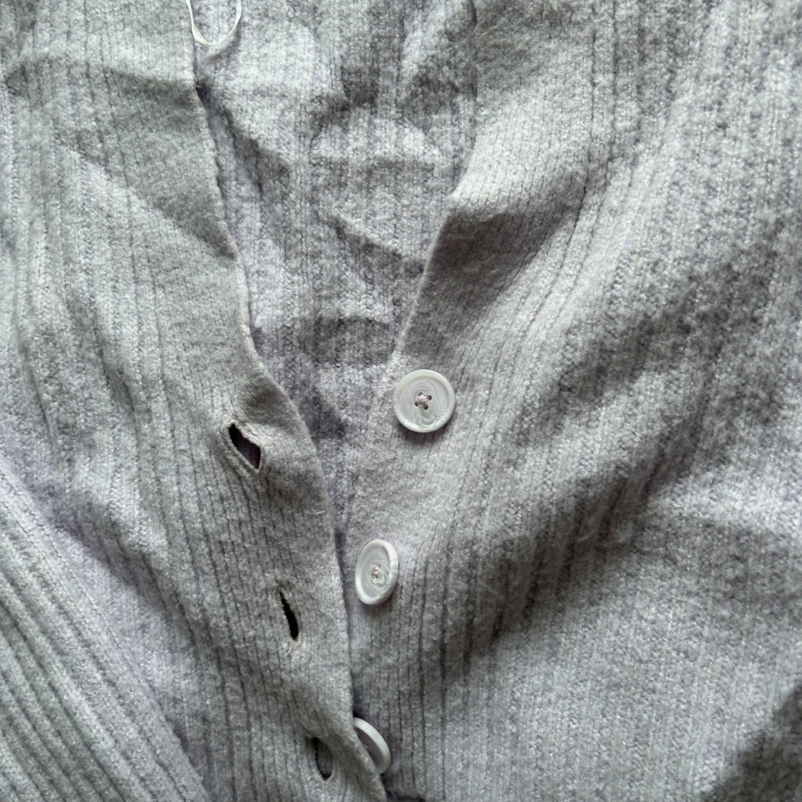 Ljuslila ribbad kofta - 1