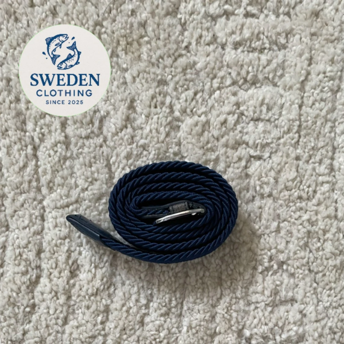 Flätat Bälte/Mörkblå