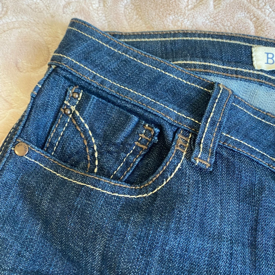 Blå bootcut jeans - 2