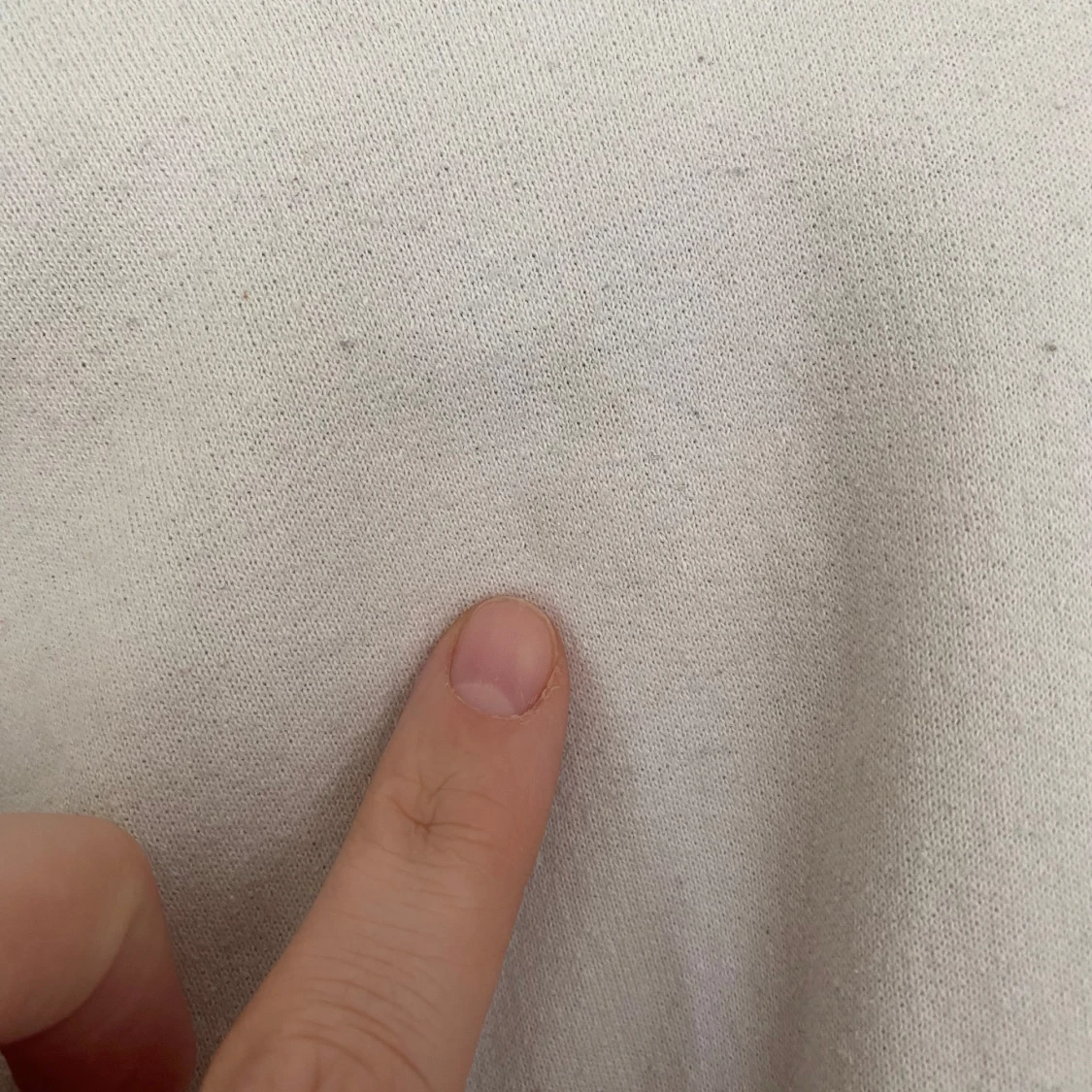 Vit hoodie med tryck - 3