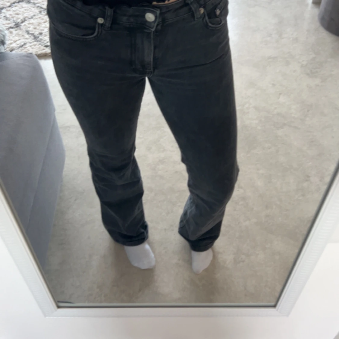 Svarta bootcut jeans från 157