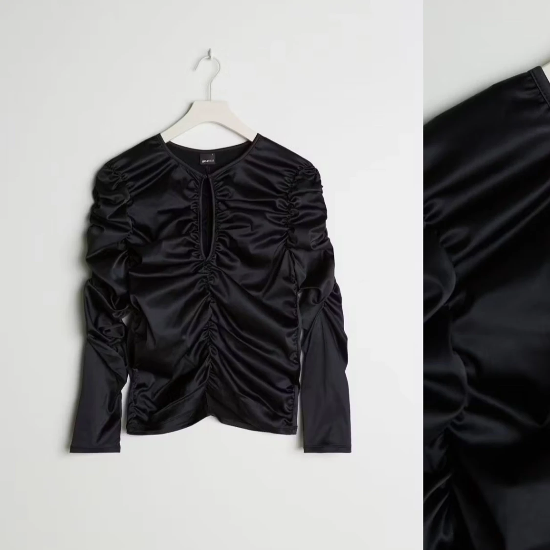 Svart långärmad topp - Ginatricot - 3